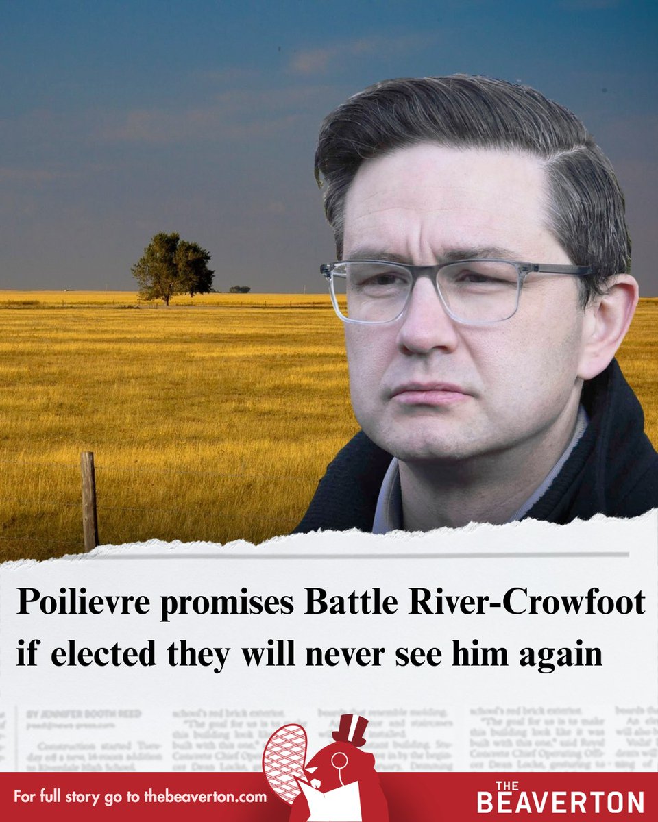 When the joke is the truth...

#Poilievre
#BattleRiverCrowfoot