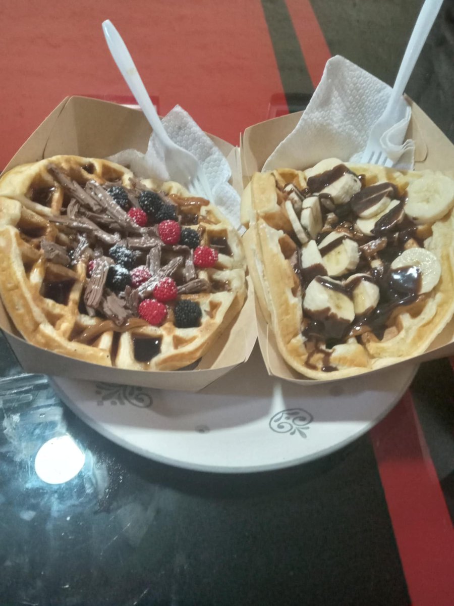 buenas tardes seguimos con los ricos waffles