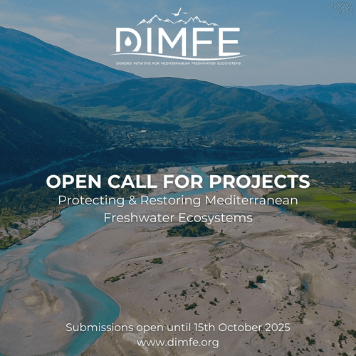 MedWetOrg's tweet image. 📣 The Donors’ Initiative for Mediterranean Freshwater Ecosystems (#DIMFE) has launched its 2025 #CallForProjects to conserve &amp;amp; restore #freshwater #ecosystems 🐟💧in the Mediterranean region.
💰 Grants: €100K–€500K
🗓️ Deadline: 15 October
👉 Learn more: bit.ly/4mkFKqI