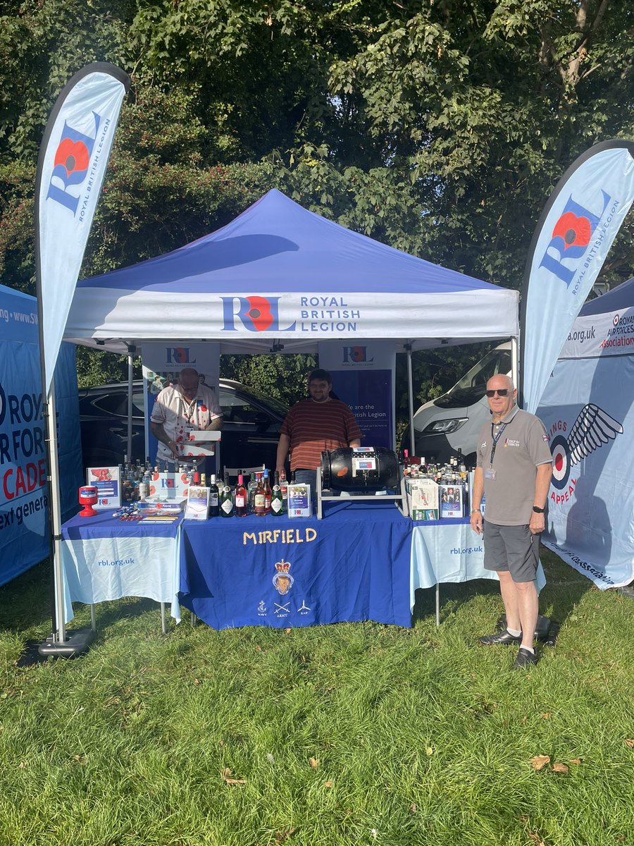 Another brilliant day at <a href="/MirfieldShow/">Mirfield Show</a> for <a href="/Mirfield_RBL/">Mirfield Branch RBL</a> raising much needed money for local veterans, and more interest in supporting the branch and <a href="/PoppyLegion/">Royal British Legion</a> # poppyappeal