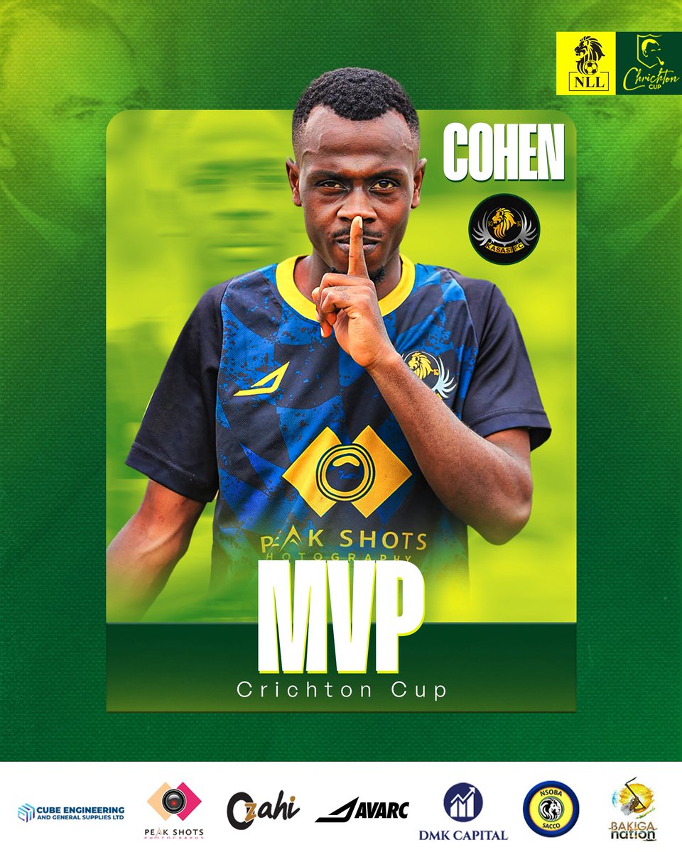 Cohen (<a href="/noelcohen230632/">noelcohen_11</a>) shines brightest! 🌟

The <a href="/kasasi_fc/">Kasasi FC</a> talisman is crowned MVP of the Crichton Cup (2nd Edition) after leading his side all the way to glory. 🏆💪

#CrichtonCup