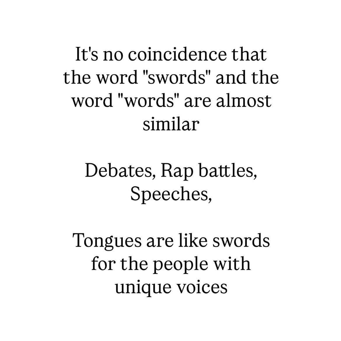 Some of us are unique