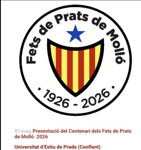 Estat Català (@estat_catala) on Twitter photo Centenari dls Fets de Prats de Molló. 2026
Avui a la Universitat Catalana d'Estiu a Prada hem presentarem el projecte per l'any vinent. <a href="/AssocCasa/">Associació Casa Macià</a> <a href="/LluisPuigGordi/">Lluís Puig i Gordi</a> <a href="/jandreud/">Josep Andreu</a> <a href="/FD_EC/">FonsDoc.Estat Català</a> <a href="/reeixida/">Fundació Reeixida</a> Centenari dls Fets de Prats de Molló. 2026
Avui a la Universitat Catalana d'Estiu a Prada hem presentarem el projecte per l'any vinent. <a href="/AssocCasa/">Associació Casa Macià</a> <a href="/LluisPuigGordi/">Lluís Puig i Gordi</a> <a href="/jandreud/">Josep Andreu</a> <a href="/FD_EC/">FonsDoc.Estat Català</a> <a href="/reeixida/">Fundació Reeixida</a>