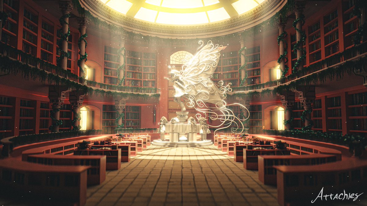 Art Contest submission for Karis Competition ✨ 
This scene is about abandoned Ancient Library, Inspired from library of Alexandria 📖 .

Like and feedback are really appreciate it ❤

#KARISCOMMUNITY #Blender #3DArt #roblox #gfx #robloxgfx