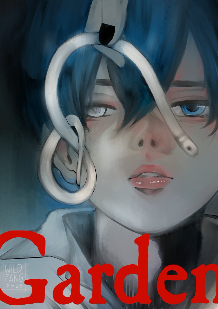 wildfang_art's tweet photo. This time, I wanted to try a more painterly style. The motive is inspired by the album cover "Our Is Chrome" by Superheaven. I instantly thought of Ciel ...

#黑執事 #cielphantomhive https://t.co/leDmnwnleW