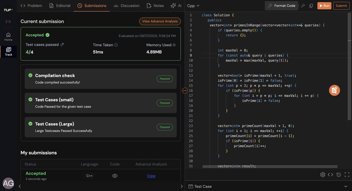 amit_codes's tweet image. 🎓 Day 174/180: Completed @takeUForward DSA Course!

🏥 Survived health battles + college pressure
🧠 Went from &quot;What’s an array?&quot; to solving DP/Tries
💡 &quot;The best investment? Believing in yourself when no one else does.&quot;

RT to celebrate small wins! ❤️