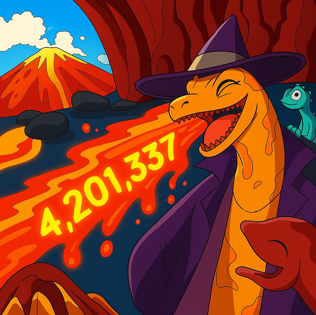saenqo_'s tweet photo. I asked the dragon: 'What will the TVL be on 21.08?' He sneezed lava and revealed β 4,201,337 MON.
#MagmaOracle @MagmaStaking https://t.co/Yei1rA2BbK