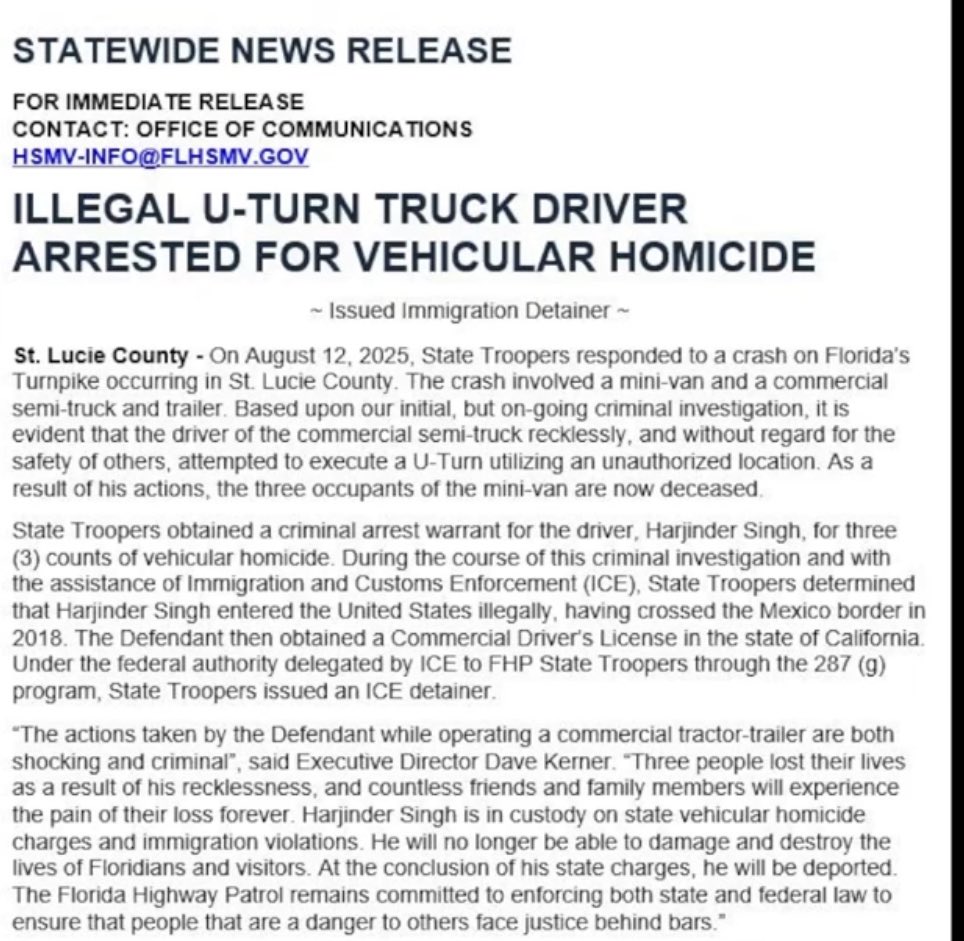 βοΈπΊπΈππ©Έ (@mikeoneshot) on Twitter photo Maybe <a href="/realDonaldTrump/">Donald J. Trump</a> and <a href="/SecDuffy/">Secretary Sean Duffy</a> should limit cdl's from California to only ca
Since <a href="/CAgovernor/">Governor Gavin Newsom</a> and the dmv issues CDL's to illegal migrates Maybe <a href="/realDonaldTrump/">Donald J. Trump</a> and <a href="/SecDuffy/">Secretary Sean Duffy</a> should limit cdl's from California to only ca
Since <a href="/CAgovernor/">Governor Gavin Newsom</a> and the dmv issues CDL's to illegal migrates