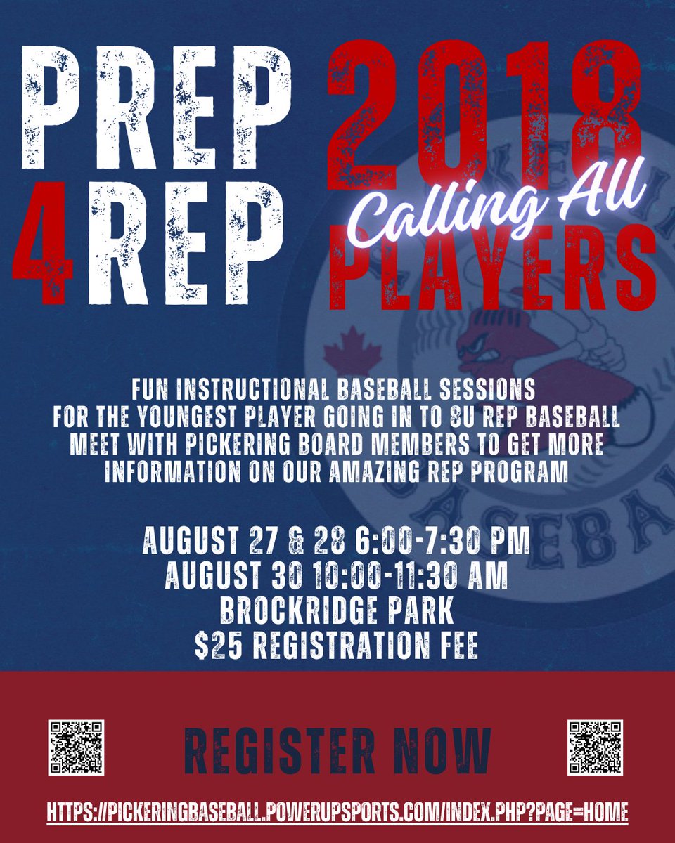 Pickering Baseball Association tweet media