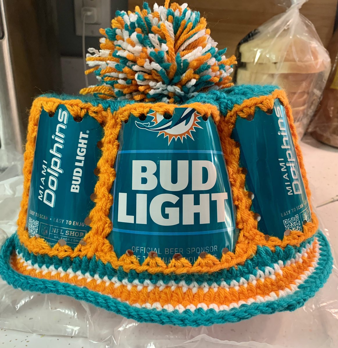 Got my friend a new hat for the upcoming season.  Vintage style!  He’s very happy with it. Not sure about his wife.   🐬🤣🐬