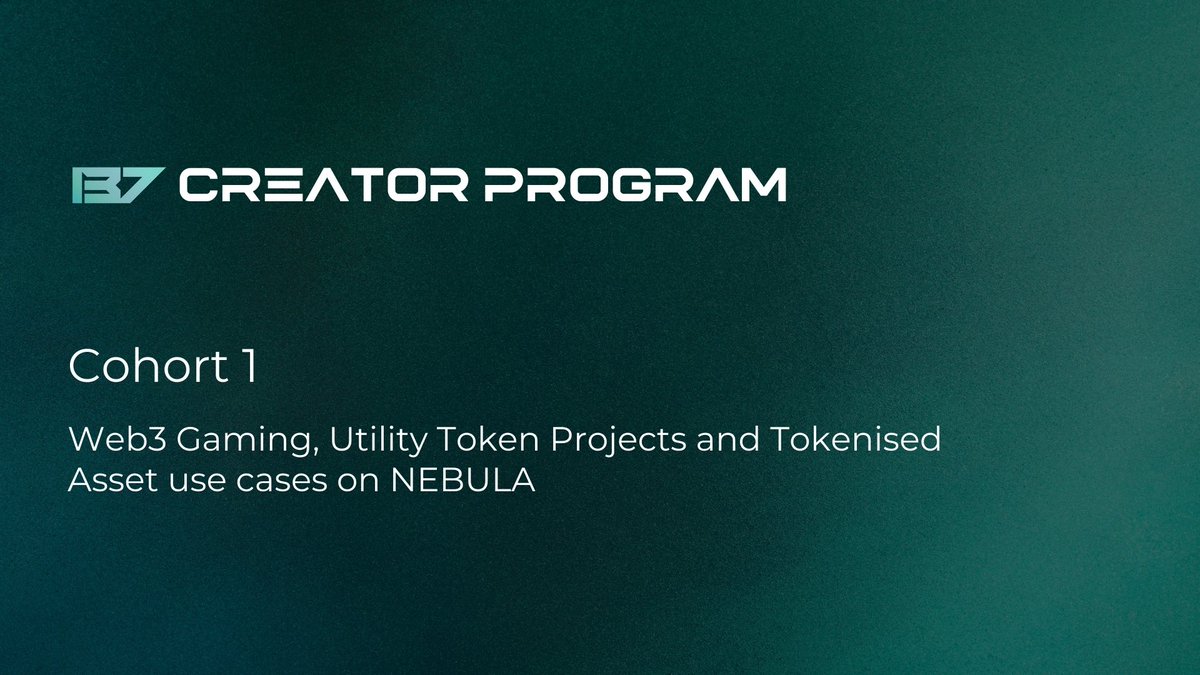 OneThirtySeven (@137devs) on Twitter photo *drum roll* Announcing our first cohort for the 137 Creator Program... We're excited to welcome <a href="/Oldremy/">OldremyCrypto</a> <a href="/ImGettingHold/">ImGettingHold - NVerse.Space</a> and <a href="/TRILLIONCAP/">TRILLION CAPITAL</a> and their use cases, spanning Web3 Gaming, Utility Token Projects and Tokenised Assets, on NEBULA.
We're going to work closely with them to *drum roll* Announcing our first cohort for the 137 Creator Program... We're excited to welcome <a href="/Oldremy/">OldremyCrypto</a> <a href="/ImGettingHold/">ImGettingHold - NVerse.Space</a> and <a href="/TRILLIONCAP/">TRILLION CAPITAL</a> and their use cases, spanning Web3 Gaming, Utility Token Projects and Tokenised Assets, on NEBULA.
We're going to work closely with them to