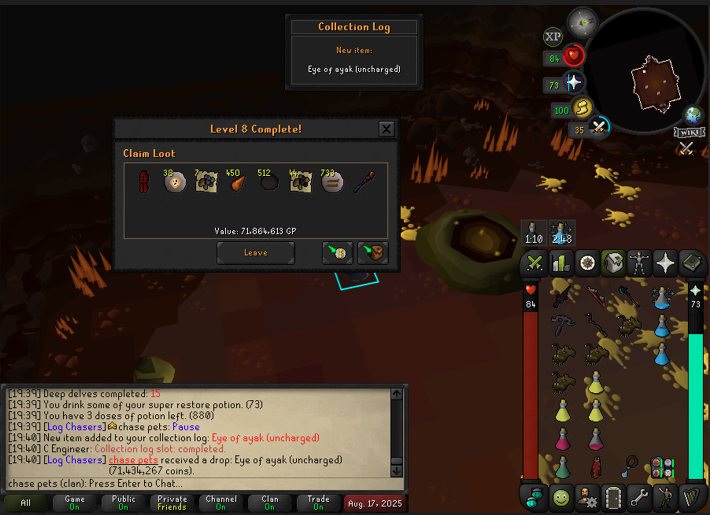 chase_osrs's tweet image. streaking