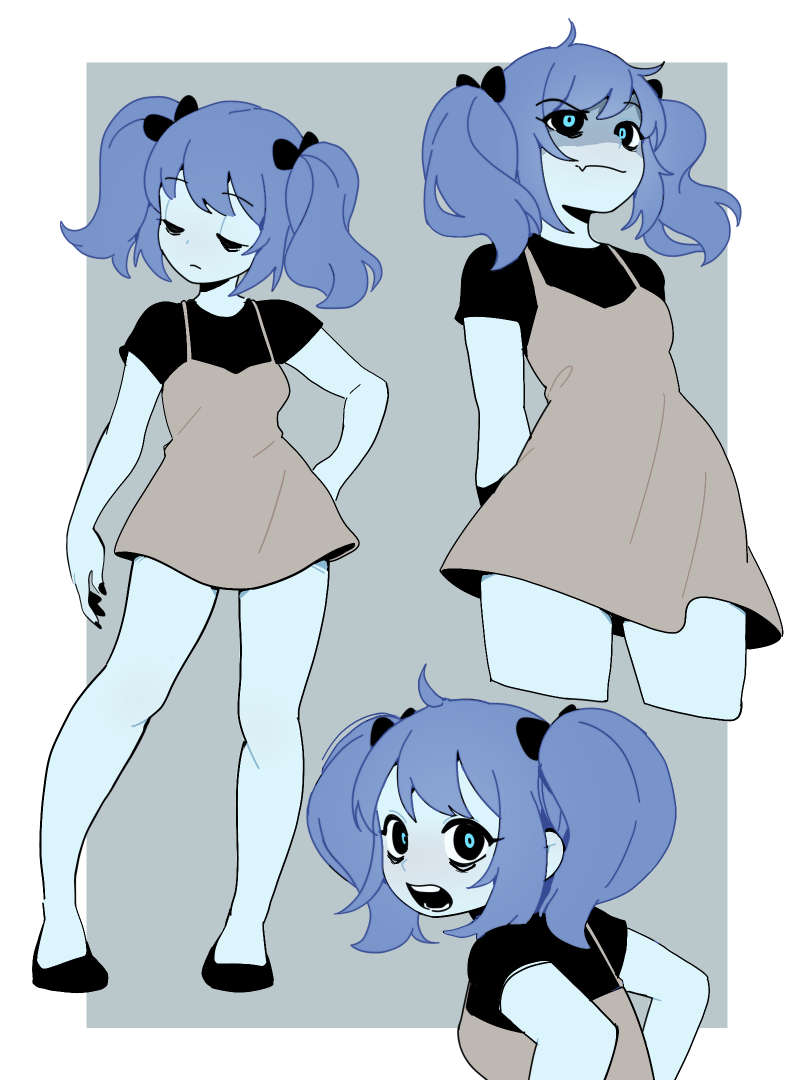 anyone have a name suggestion for my ghost girl? #characterdesign