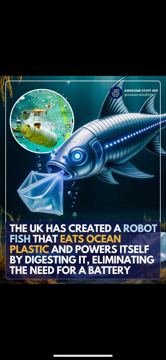 A fish that cleans the ocean while powering itself? This is the future we need!