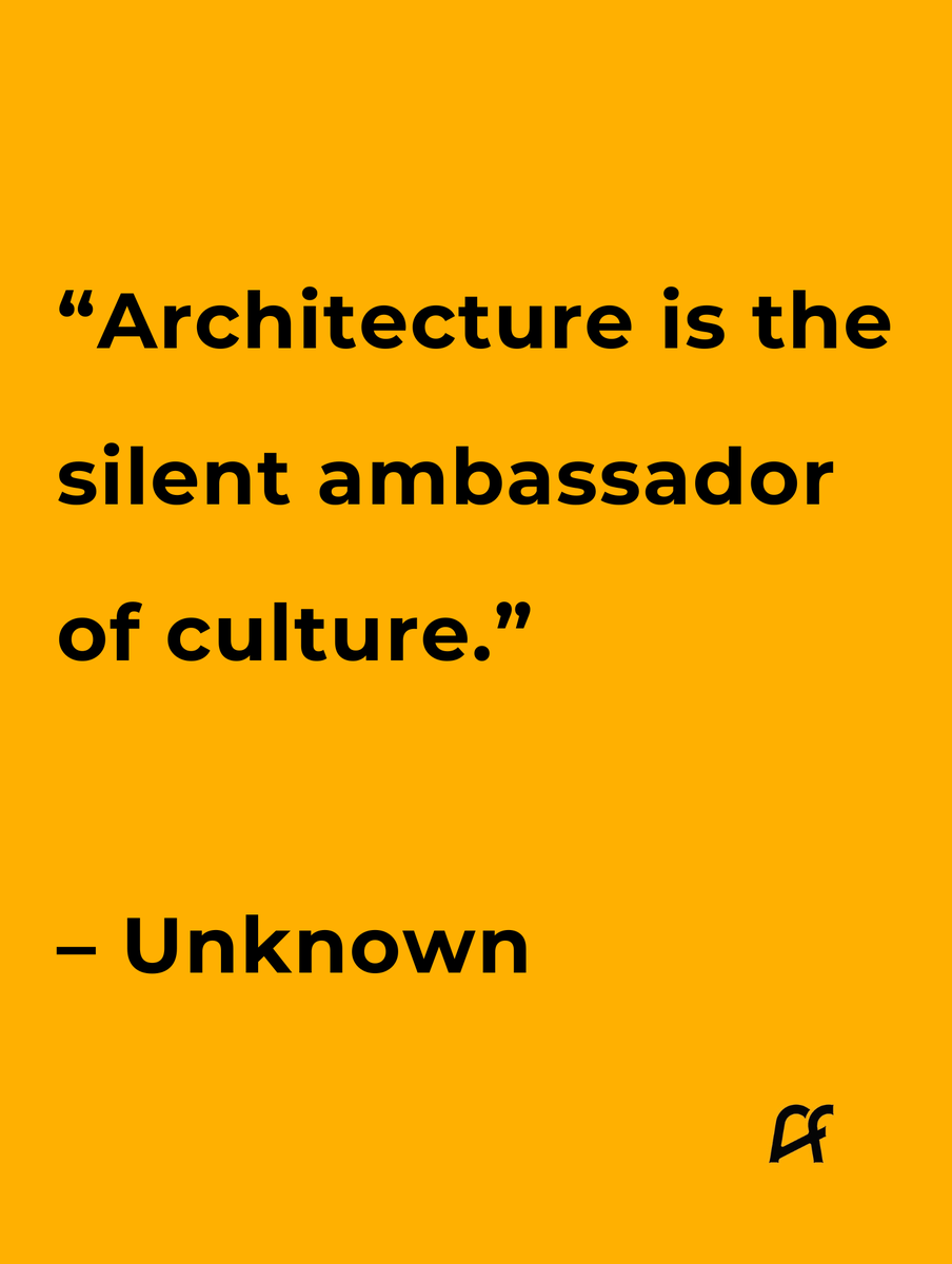 Arcfunmi's tweet image. “Architecture is the silent ambassador of culture.” 

– Unknown

#mondaymotivation #architecturequote #architecture #architect #arcfunmi