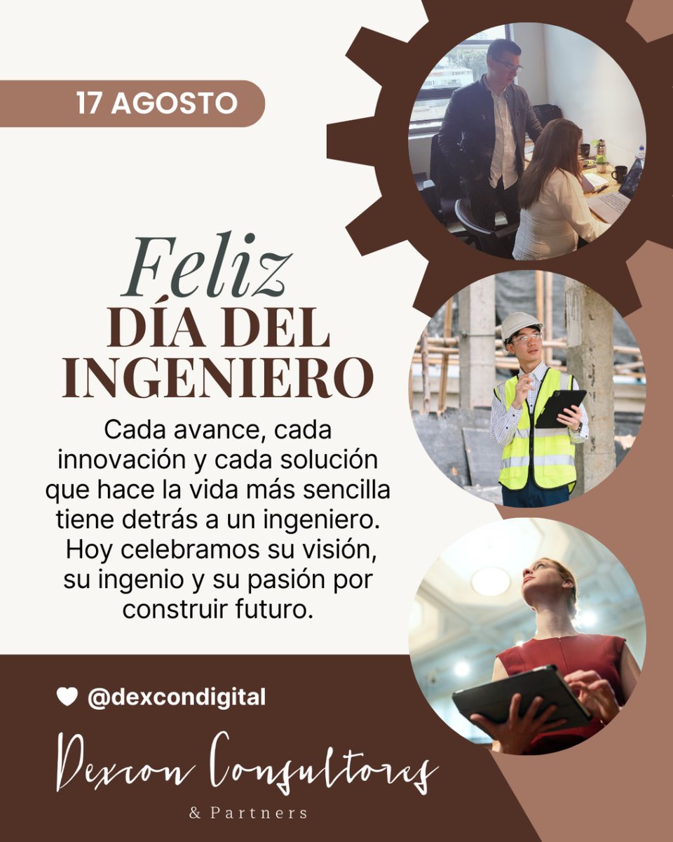 dexcondigital's tweet photo. El mundo avanza gracias al ingenio de quienes diseñan, construyen e innovan cada día.
👷‍♀️👷 ¡Gracias ingenieros por transformar realidades!
#DíaDelIngeniero https://t.co/ryyNZ2LWWt