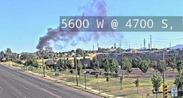 SLCScanner's tweet photo. #Breaking #HouseFire
5905 W Jackling Way
#WestJordan. #WJFD just arrived on a 2 story residence with heavy smoke/flames coming from the structure. A 2nd structure and multiple vehicles are now also involved. Setting up elevated master stream for aerial fire attack. Stby updates. https://t.co/mseQzpb6Ww