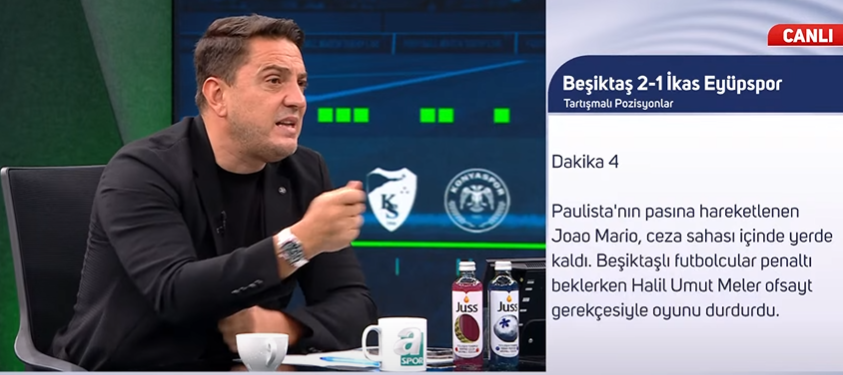 OlayBesiktas's tweet photo. Okan Koç: "Biz bu filmi yıllardır izliyoruz ama bu kadar erken olacağını sanmıyordum.

Yönetim Kurulu’na da seslenmek istiyorum: Önümüzdeki maçlar için, geçmiş sezonlarda yaşadığımız hakem eyyamları, özellikle bu maçta Halil Umut Meler’in verdiği kararlar, ince ince değil, kalın kalın da doğradığı pozisyonlar oldu. Bu filmi tekrar izlememek için erkenden önlemleri alsınlar.

Özellikle MHK’nın içinde Beşiktaş’a karşı ön yargılı hakemlerin önüne geçilmesi gerekiyor. Aksi takdirde, ilerleyen haftalarda bu hakemlerin verdikleri kararlar camiada kaos ortamı yaratabilir.

Transfer meselesi camianın iç meselesidir; ancak hakemler konusunda Beşiktaş yönetiminin erkenden reaksiyon göstermesi şart."

(🔗A Spor / @okankoc54 )