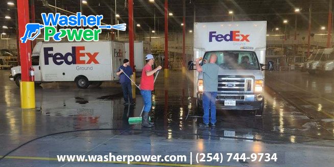 WasherPower's tweet image. Keep your fleet looking sharp and professional! 🚚✨ Washer Power delivers expert fleet pressure washing services throughout Central Texas. Boost your brand image with our mobile wash! 💧 Contact us for a free quote! 📞 washerpower.com | (254) 744-9734