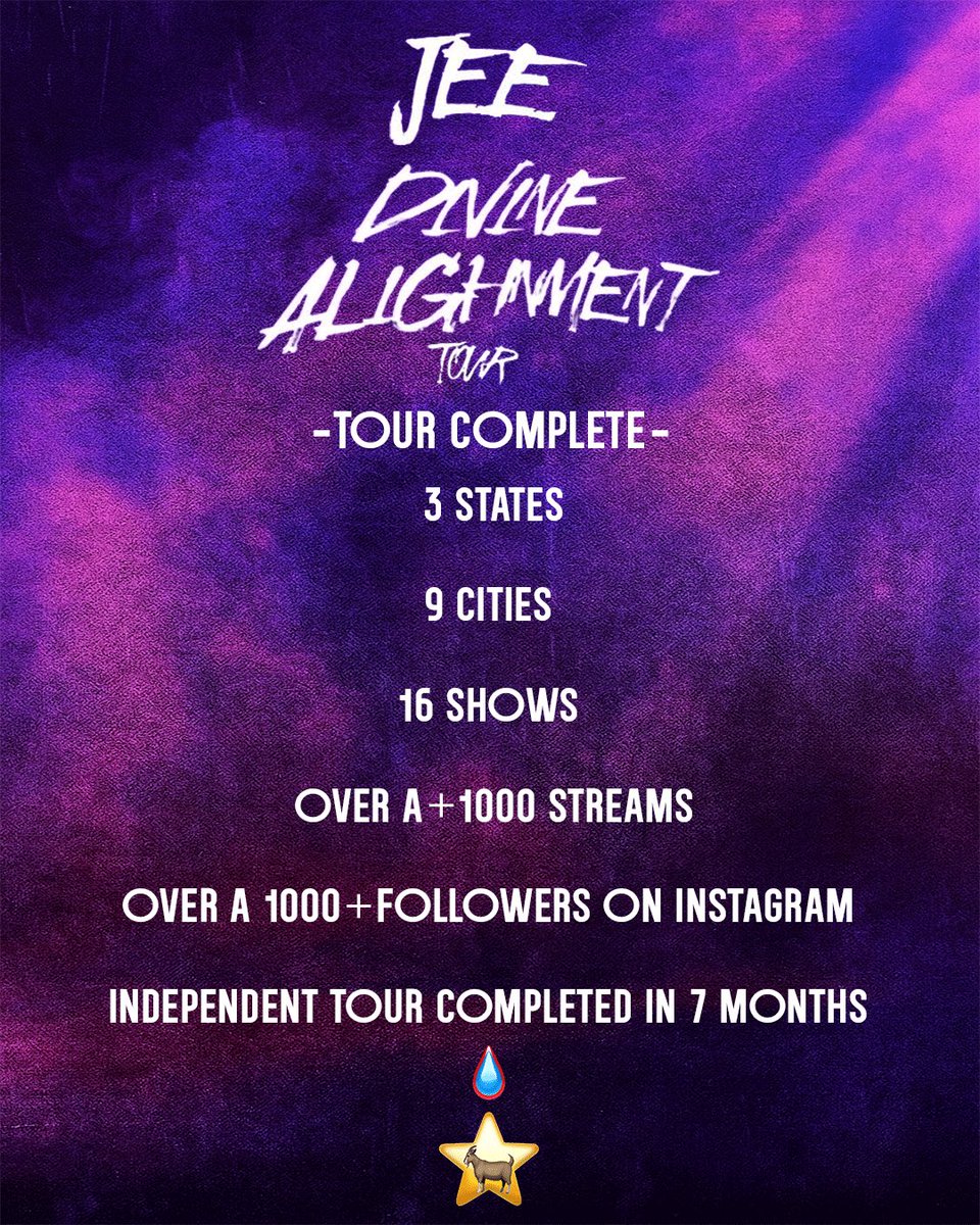 jeecode_'s tweet photo. Performing Live: Indie Tour Completed!

3 states.

9 cities.

16 shows completed!

Thankful for all the new supporters &amp; listeners I gained organically in the 7 months I was on and off the road! 

Watch a short speech below! If you independent, KEEP it that way! 🐉⭐️🩸💧 https://t.co/A9zAet0fp8