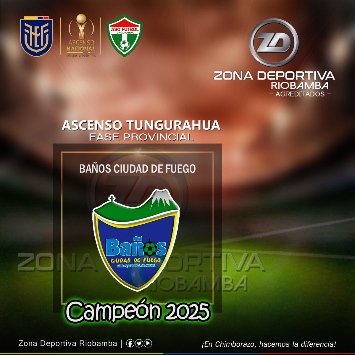 Jimmy Roldรกn / Zona Deportiva - (@roldan_jimmy) on Twitter photo <a href="/Segunda_Ec/">Ascenso Nacional ๐ช๐จ</a> <a href="/FEFecuador/">FEF ๐ช๐จ</a> #AscensoTUNGURAHUA
ยก๐๐ ๐๐๐๐พ๐ผฬ๐๐๐พ๐ ๐๐ ๐๐๐๐๐ผ๐พ๐ผ๐๐๐๐ฬ๐ ๐ฟ๐ ๐๐๐๐๐๐๐ผ๐๐๐ผ!
#BaรฑosCF, a resta de la รบltima fecha, se consagra #CAMPEรN2025, de <a href="/Segunda_Ec/">Ascenso Nacional ๐ช๐จ</a> provincial organizado por la #AFPT.
<a href="/FEFecuador/">FEF ๐ช๐จ</a>
Informa: #JimmyRoldรกn
Zona Deportiva Riobamba <a href="/Segunda_Ec/">Ascenso Nacional ๐ช๐จ</a> <a href="/FEFecuador/">FEF ๐ช๐จ</a> #AscensoTUNGURAHUA
ยก๐๐ ๐๐๐๐พ๐ผฬ๐๐๐พ๐ ๐๐ ๐๐๐๐๐ผ๐พ๐ผ๐๐๐๐ฬ๐ ๐ฟ๐ ๐๐๐๐๐๐๐ผ๐๐๐ผ!
#BaรฑosCF, a resta de la รบltima fecha, se consagra #CAMPEรN2025, de <a href="/Segunda_Ec/">Ascenso Nacional ๐ช๐จ</a> provincial organizado por la #AFPT.
<a href="/FEFecuador/">FEF ๐ช๐จ</a>
Informa: #JimmyRoldรกn
Zona Deportiva Riobamba
