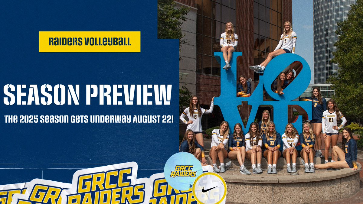 The 2025 vb season officially gets underway in just 5 days!
Click here for full preview of this years team, including player bios &amp; a full schedule
grccraiders.com/news/2025/8/17…