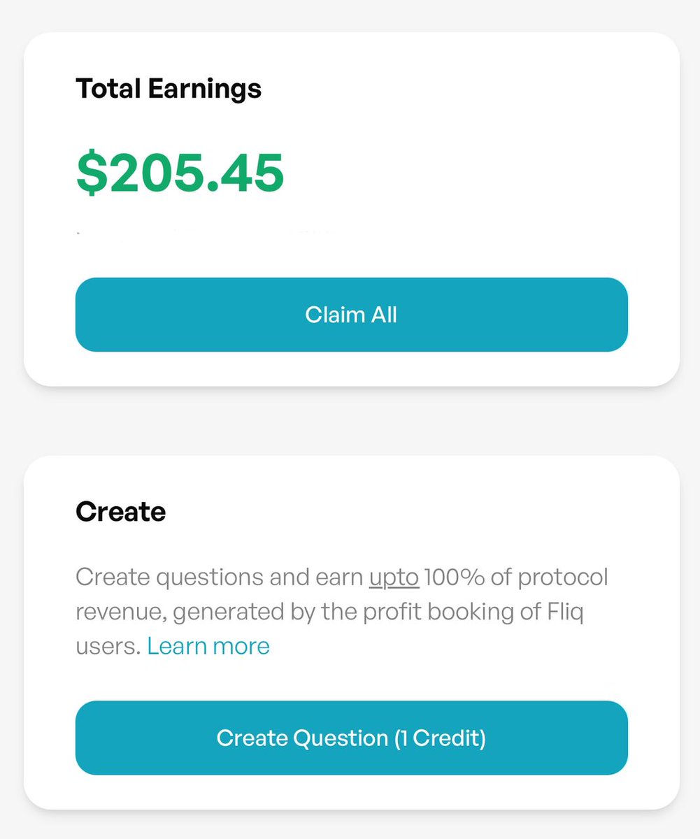 Just hit $200+ in creator earnings on <a href="/predictonfliq/">Fliq Predictions 🗿🌐</a> 😁

Added over $90+ in just 2 days of Public mainnet on <a href="/Aptos/">Aptos</a> and that’s not even my trading profits 😂💰

Told y’all, Fliq isn’t just alpha &gt;&gt; it’s THE alpha! 🏌️‍♂️

Trade on Fliq today, stack profits and XP
Get started here👇