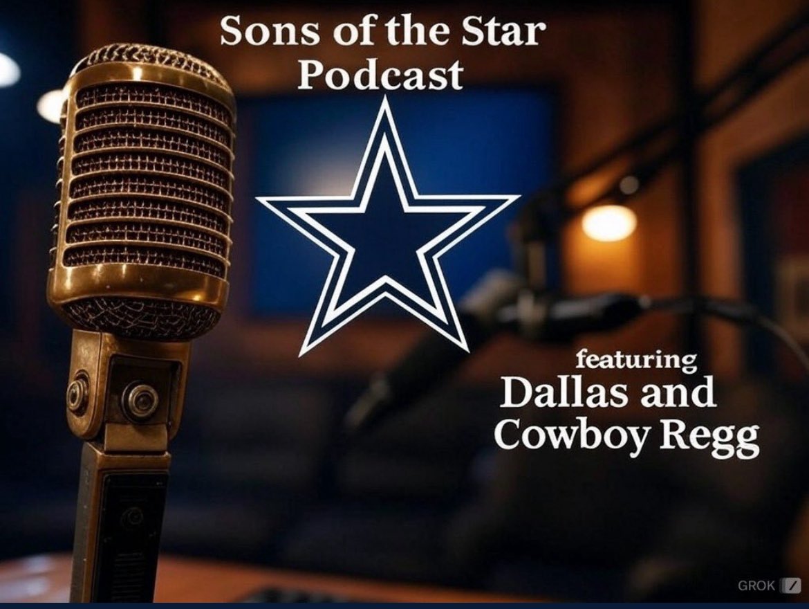 The Cowboy Regg ✭ (@irish_cowboy88) on Twitter photo 🚨🏈 Our Podcast Returns!
✭ 🎙️ The Sons of the Star
<a href="/SonsOfStarPod/">Sons Of The Star Podcast</a> and I return this Tuesday night live on X at 9 pm eastern. We have a lot to talk about! Come join us. 🚨🏈 Our Podcast Returns!
✭ 🎙️ The Sons of the Star
<a href="/SonsOfStarPod/">Sons Of The Star Podcast</a> and I return this Tuesday night live on X at 9 pm eastern. We have a lot to talk about! Come join us.