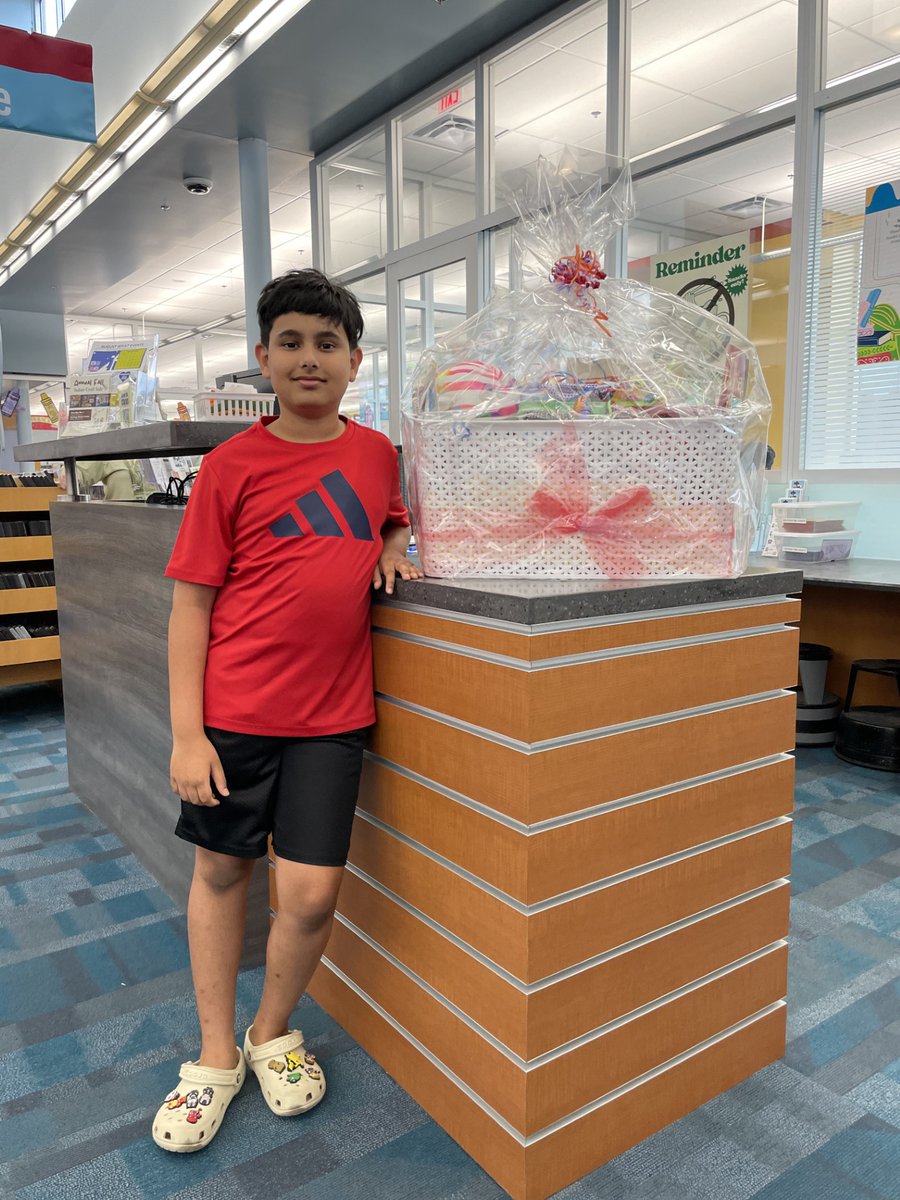irvinglibrary's tweet image. Meet Avyan and Giselle, our Valley Ranch and South Library SRC grand prize gift basket winners! Congratulations to them for their big wins and to all of our SRC participants for the biggest win of all - going into the new school year ahead of the learning curve! # #IrvingLibrary