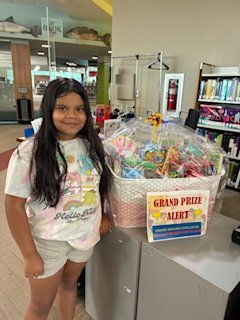 irvinglibrary's tweet image. Meet Avyan and Giselle, our Valley Ranch and South Library SRC grand prize gift basket winners! Congratulations to them for their big wins and to all of our SRC participants for the biggest win of all - going into the new school year ahead of the learning curve! # #IrvingLibrary