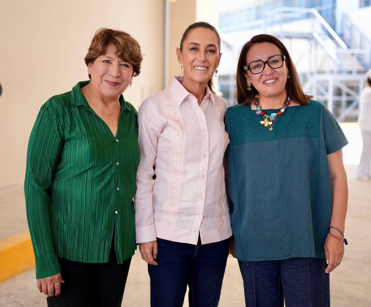 ✅ En #Ecatepec somos 3 mujeres un camino por la transformación de este gran municipio. Gracias presidenta <a href="/Claudiashein/">Claudia Sheinbaum Pardo</a>, gracias gobernadora <a href="/delfinagomeza/">Delfina Gómez A.</a> por hacernos una prioridad en el oriente del Estado de México.