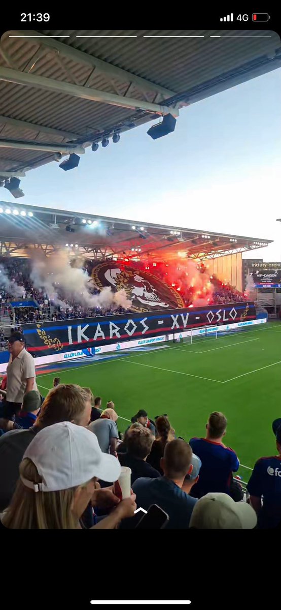 Tifoen i andre omgang.