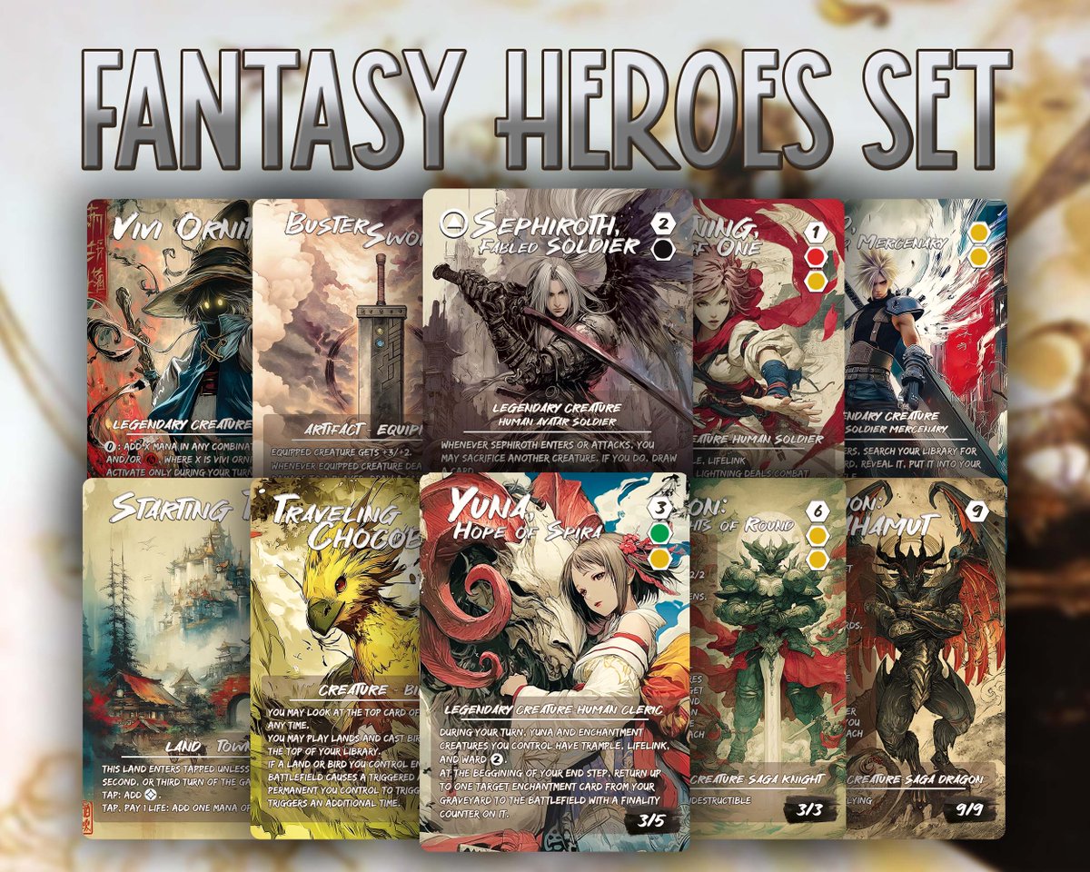 Magical_Proxy's tweet image. ⚔️ Fantasy Heroes Custom Cards now available in Japanese art style. 

#MTGArt #MTGPauper #MagicTheGathering #cEDH #MTGArena #mtgsecretlair #MTGEDH #EDH #Mtgproxy #MTGPioneer #art #mtgfinance #mtgalter #MTG #MTGThunder #mtgjp #MTGThunder #mtgpauper #mtgjp