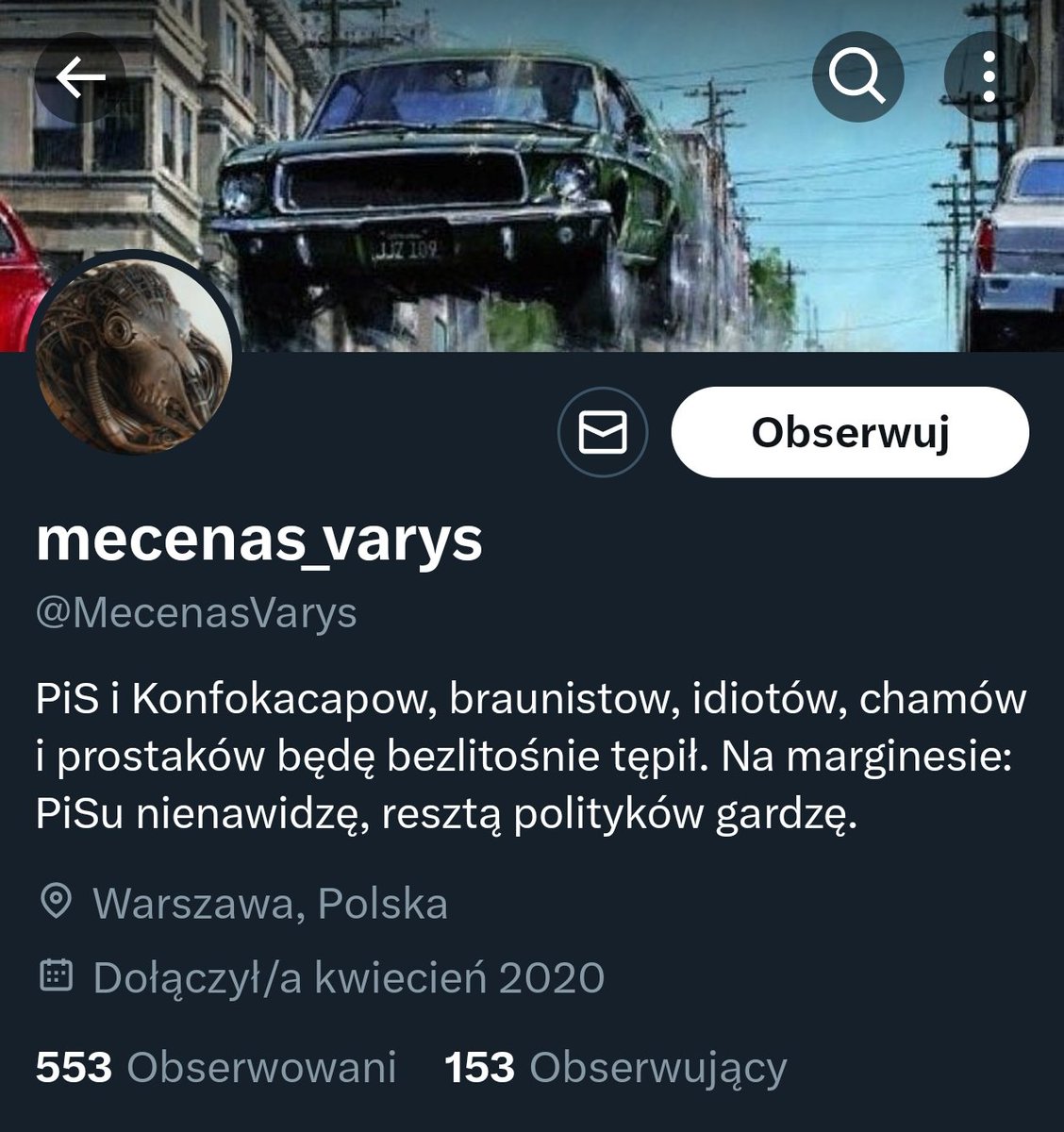 Emilia Kamińska (@emiliakaminska) on Twitter photo Drugie konto Pana mecenasa to <a href="/MecenasVarys/">mecenas_varys</a>. Na tym koncie pisze bez hamulców, wulgarne tweety pełne nienawiści, pomówień i dehumanizujace polityków niepopierających Platformy Obywatelskiej. Regularnie wyzywa od kurew, śmieci, pizd i chujów. (przrpraszam za wulgaryzmy) Drugie konto Pana mecenasa to <a href="/MecenasVarys/">mecenas_varys</a>. Na tym koncie pisze bez hamulców, wulgarne tweety pełne nienawiści, pomówień i dehumanizujace polityków niepopierających Platformy Obywatelskiej. Regularnie wyzywa od kurew, śmieci, pizd i chujów. (przrpraszam za wulgaryzmy)