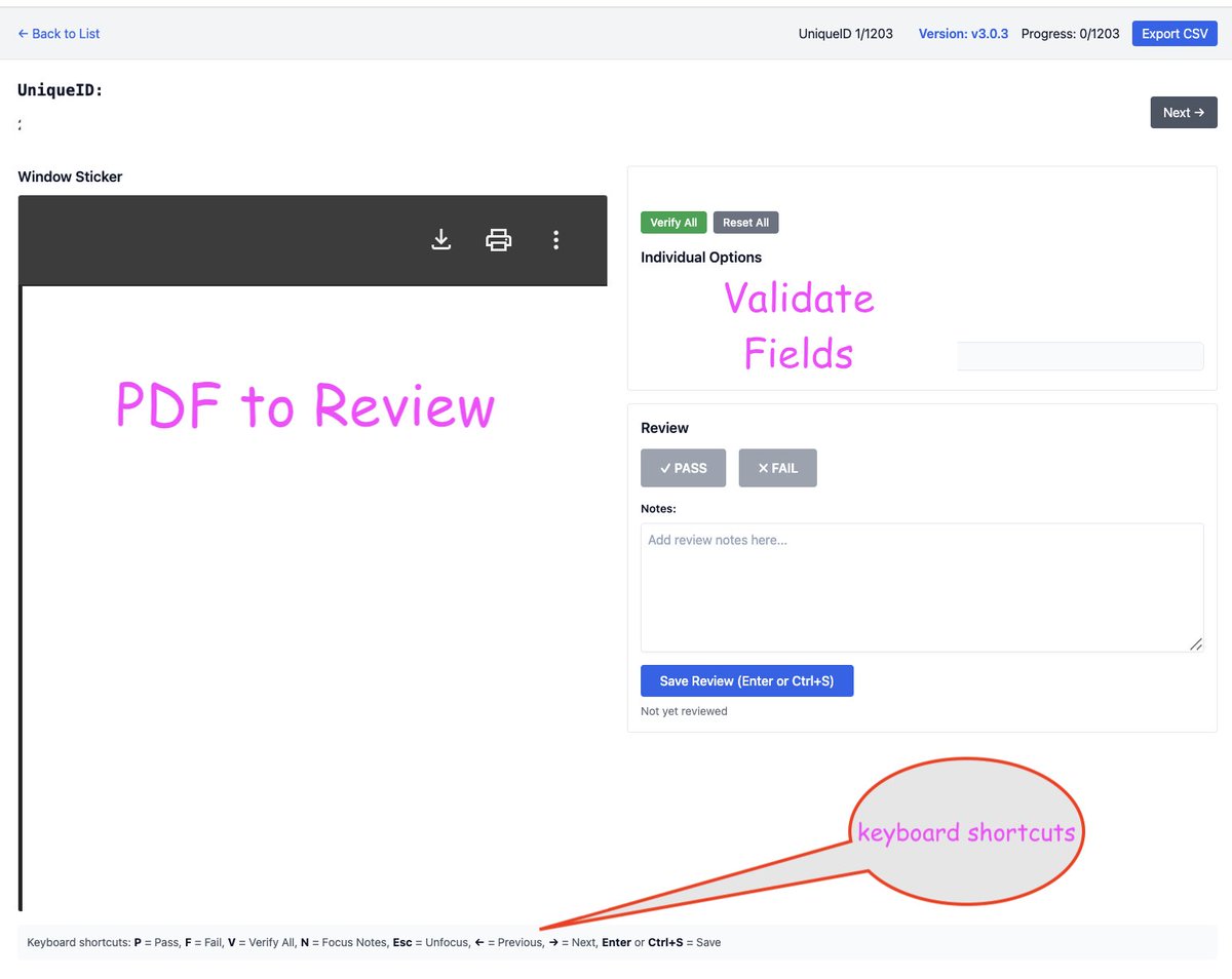 Nathan Danielsen (@nate_somewhere) on Twitter photo Instead spreadsheets for data review, I'm using a little custom annotation app build with <a href="/AirWebFramework/">Air Web Framework</a>.
Before I used to use django for building little eval apps mostly because of the forms api, orm, and admin, but now I've moved to Air since it's light weight and easy. Instead spreadsheets for data review, I'm using a little custom annotation app build with <a href="/AirWebFramework/">Air Web Framework</a>.
Before I used to use django for building little eval apps mostly because of the forms api, orm, and admin, but now I've moved to Air since it's light weight and easy.