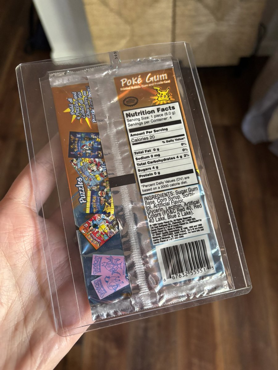 Anyone want some Vintage Poke Gum from 1999? 👀👀 puzzle card inside too!

$40 shipped, but please don’t eat it 😳