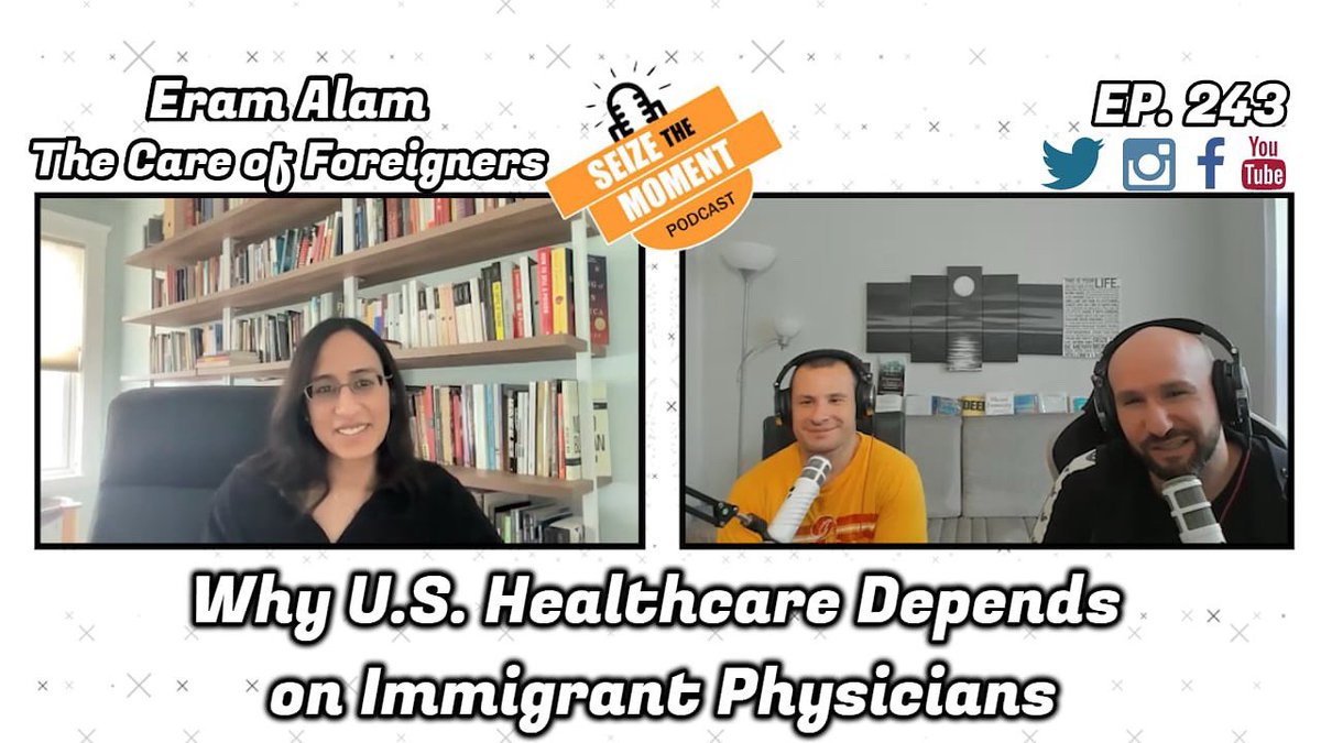 On ep 243, we welcome Eram Alam to discuss the experiences of foreign-born physicians in the US, the structural problems that led to deficits in healthcare in the US, and why race continues to occupy our minds despite our desire to surpass it.

Full ep: youtu.be/X-BSzgCmFi8