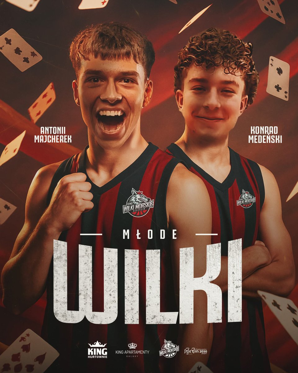 Zamykamy budowę składu na sezon 2025/2026! 🐺 Nasz zespół wzmacniają Młode Szczecińskie Wilki 😍🏀👏

Antoni Majcherek, to świeżo upieczony mistrz Europy U16 dywizji B, natomiast Konrad Medeński również był powoływany do reprezentacji Polski U16 i trenował z kadrą podczas