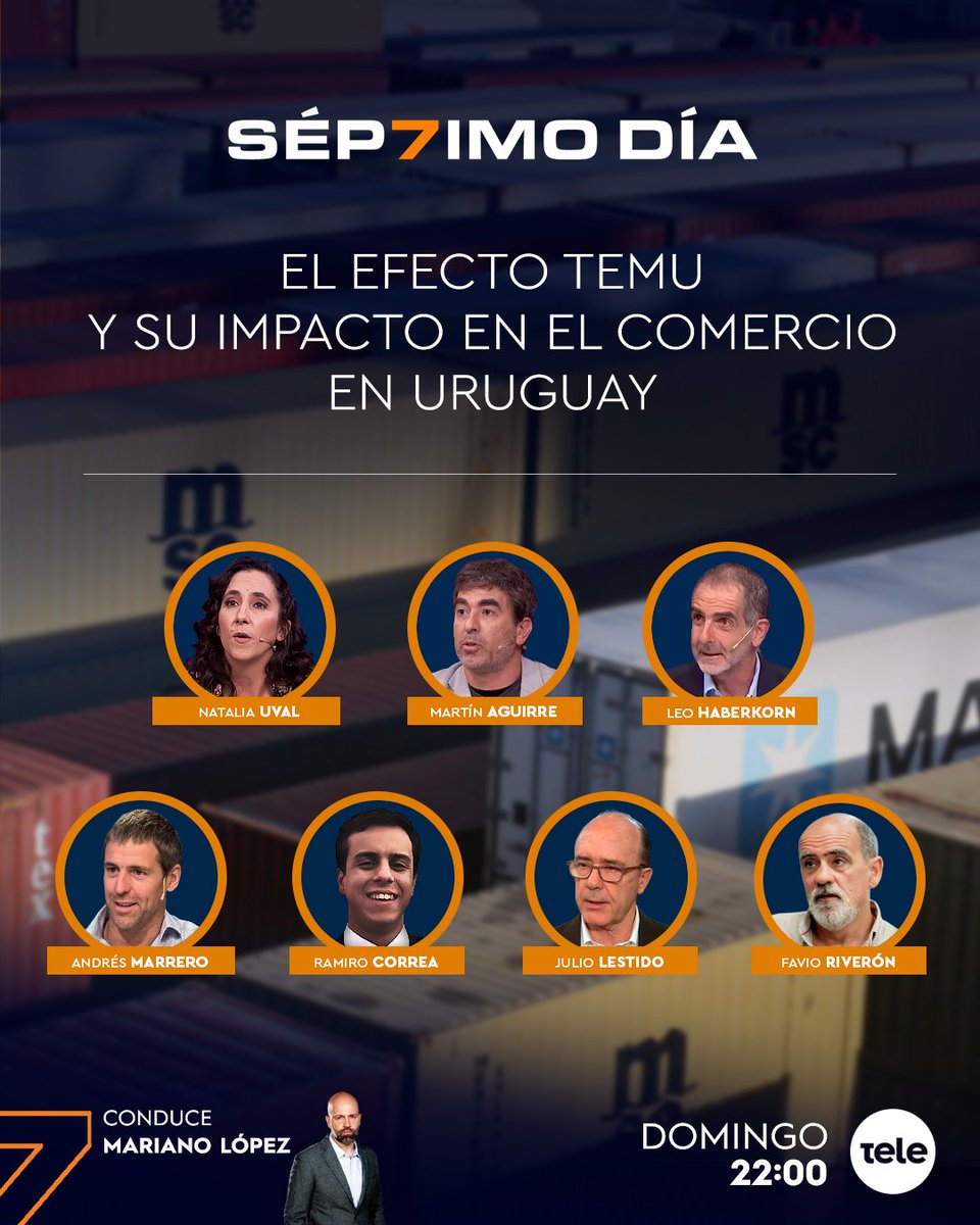 Séptimo Día (@septimodia12) on Twitter photo ➡️ El "Efecto Temu" y su impacto en el comercio en Uruguay
Lo analizamos y debatimos el domingo a las 22:00 en <a href="/teledoce/">𝗧𝗲𝗹𝗲𝗱𝗼𝗰𝗲 📺</a> 📺 ➡️ El "Efecto Temu" y su impacto en el comercio en Uruguay
Lo analizamos y debatimos el domingo a las 22:00 en <a href="/teledoce/">𝗧𝗲𝗹𝗲𝗱𝗼𝗰𝗲 📺</a> 📺