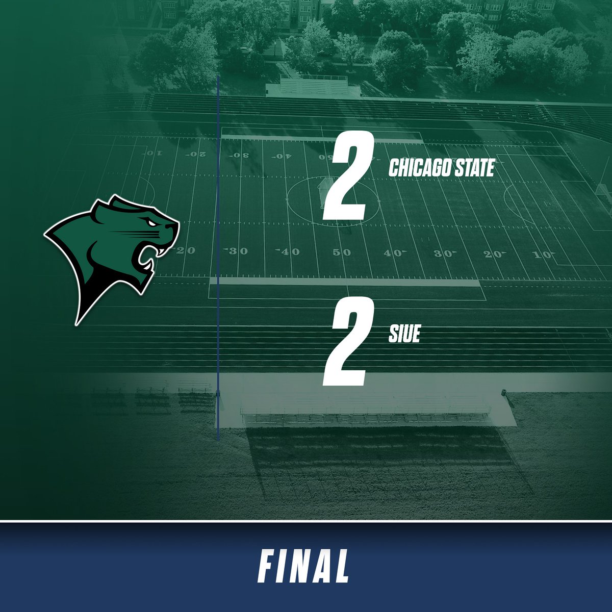 Great effort by Chicago State as we our home opener with a 2-2 draw against SIUE. Amazing teamwork and determination from our Cougars!