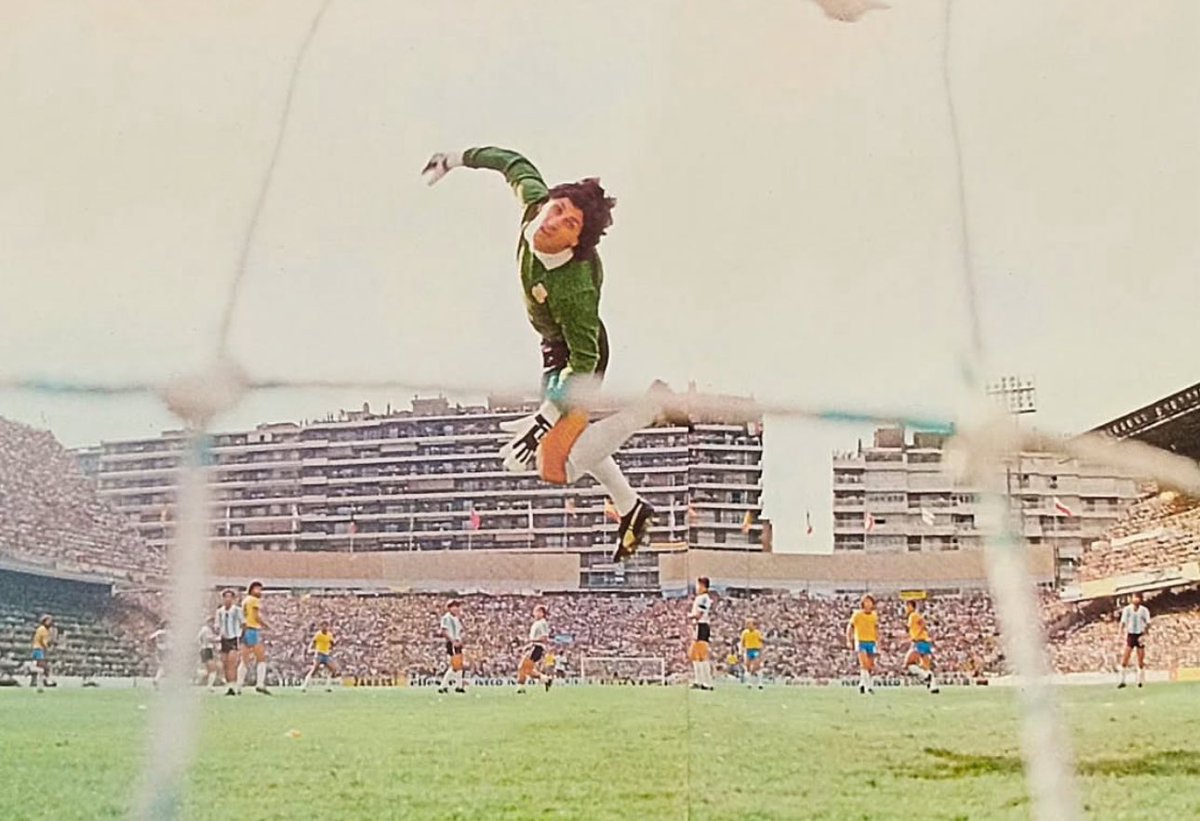 El vuelo del Pato Fillol.

#Argentina en España ‘82.

🏟️ Sarrià