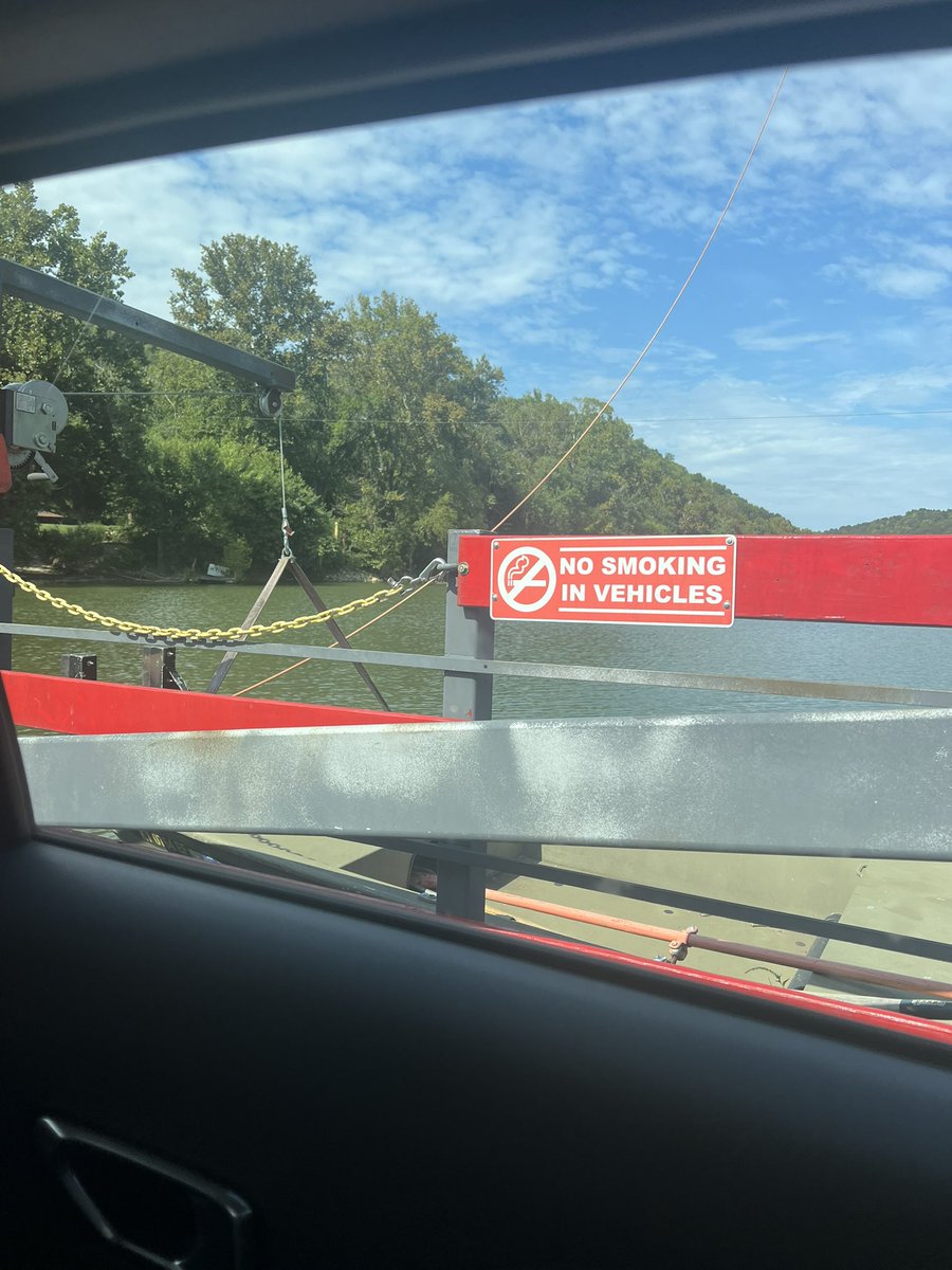 Gotta love Waze taking me off the interstate to a 1800s ferry just to avoid some traffic. Saved 5 minutes #WorthIt