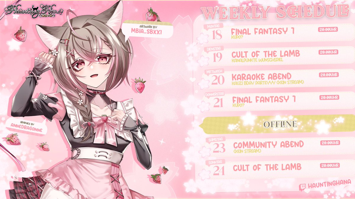 Neue Woche~ Neuer Streamplan  (っˆ꒳ˆc)