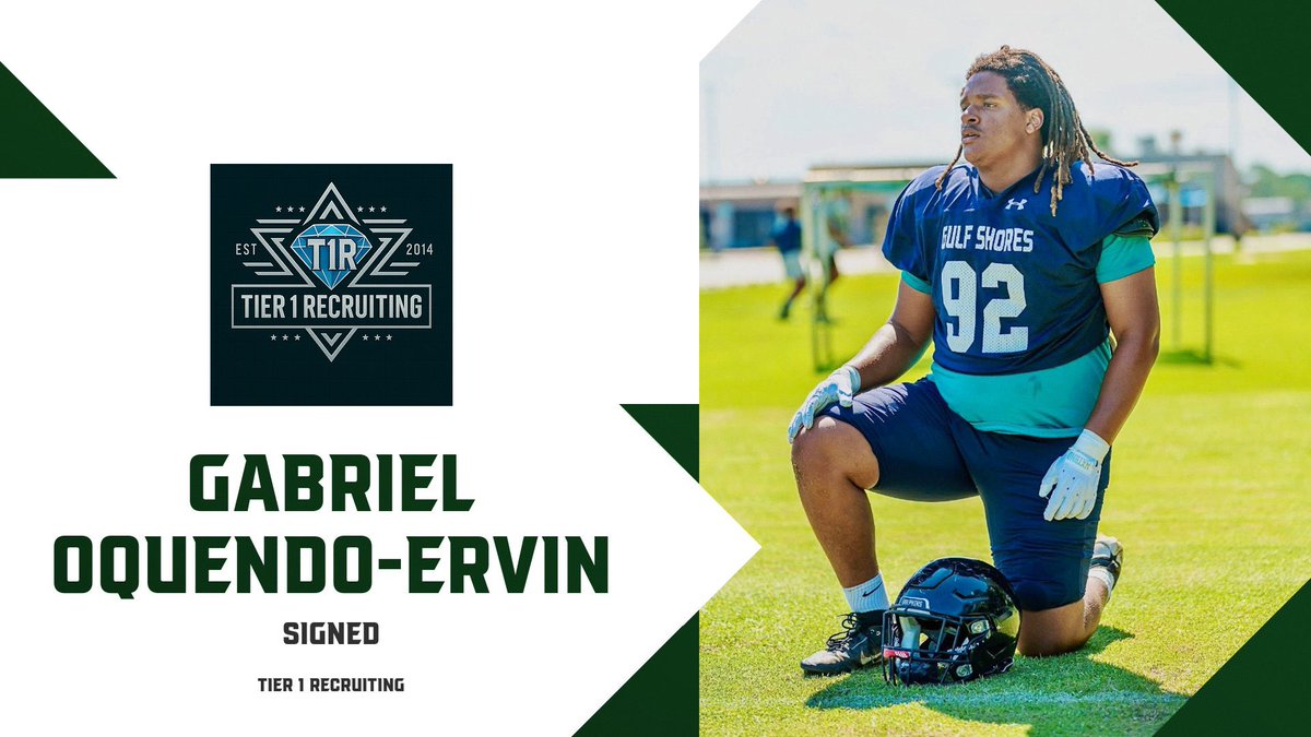 Thrilled to welcome <a href="/GabrielErvin55/">Gabriel Oquendo Ervin🌊 Class of 2028</a> to the Tier1Recruiting family. We’re looking forward to helping maximize his opportunities on and off the field. 🤝  #Tier1Recruiting #HighSchool