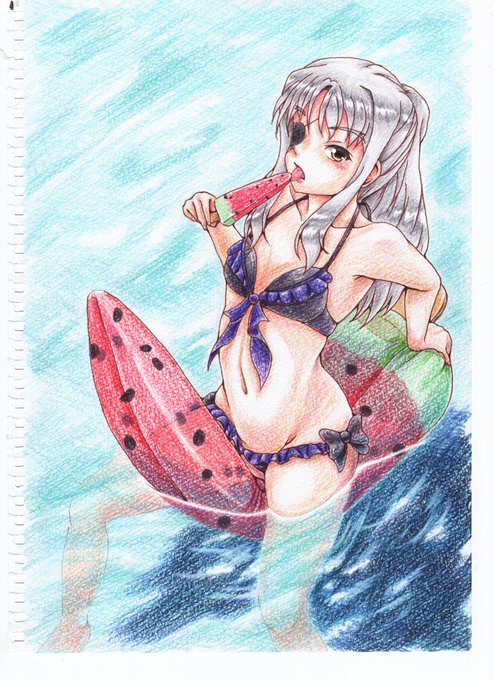 #リリカルスイカバー2025 #過去絵 過去絵で参加です新規絵無しでごめんなさいm(_ _)m