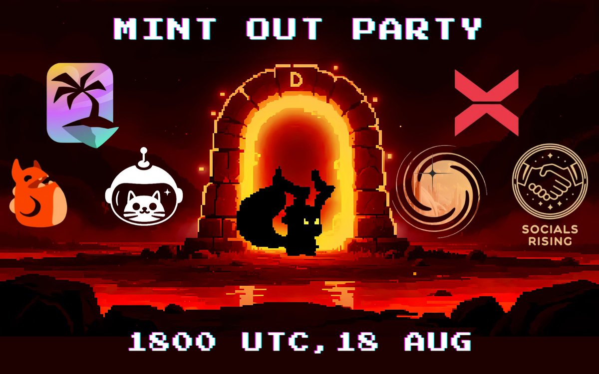 Dæmons (@daemons_gamefi) on Twitter photo 🎉 MINT OUT PARTY 🎉
We’re going live on Spaces to celebrate Mainnet + have some fun!
Featuring our partners: <a href="/XBorgHQ/">XBorg</a>, <a href="/GalacticaNet/">Galactica.com</a>, <a href="/socialsrising/">Socials Rising 🏖️</a>, <a href="/MarsCatsVoyage/">Mars Cats Voyage</a> & <a href="/Nifty_Island/">Nifty Island 🏝</a>🐉✨
💎 Mint your character LIVE during the event + post it to enter the prize draw.
🎮 Vibes, 🎉 MINT OUT PARTY 🎉
We’re going live on Spaces to celebrate Mainnet + have some fun!
Featuring our partners: <a href="/XBorgHQ/">XBorg</a>, <a href="/GalacticaNet/">Galactica.com</a>, <a href="/socialsrising/">Socials Rising 🏖️</a>, <a href="/MarsCatsVoyage/">Mars Cats Voyage</a> & <a href="/Nifty_Island/">Nifty Island 🏝</a>🐉✨
💎 Mint your character LIVE during the event + post it to enter the prize draw.
🎮 Vibes,