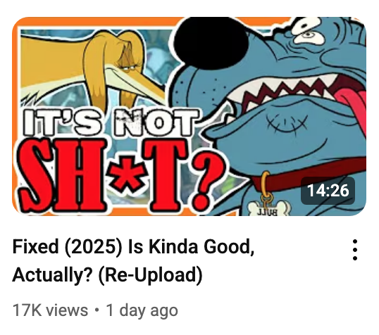 The ToonTuber Overton Window on Fixed is a peephole