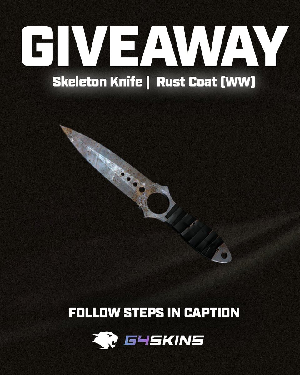 Emil Christensen (@real_heaton) on Twitter photo Skeleton Knife giveaway together with my friends over at <a href="/g4skinsdotcom/">G4SkinsCOM</a> is here! 🫵
One lucky winner will take home this:
⭐️ Skeleton Knife | Rust Coat (WW)
To join follow these steps:
1. Follow <a href="/Real_HeatoN/">Emil Christensen</a> & <a href="/g4skinsdotcom/">G4SkinsCOM</a>
2. Repost & Tag 3 Friends in the comments
Winner Skeleton Knife giveaway together with my friends over at <a href="/g4skinsdotcom/">G4SkinsCOM</a> is here! 🫵
One lucky winner will take home this:
⭐️ Skeleton Knife | Rust Coat (WW)
To join follow these steps:
1. Follow <a href="/Real_HeatoN/">Emil Christensen</a> & <a href="/g4skinsdotcom/">G4SkinsCOM</a>
2. Repost & Tag 3 Friends in the comments
Winner