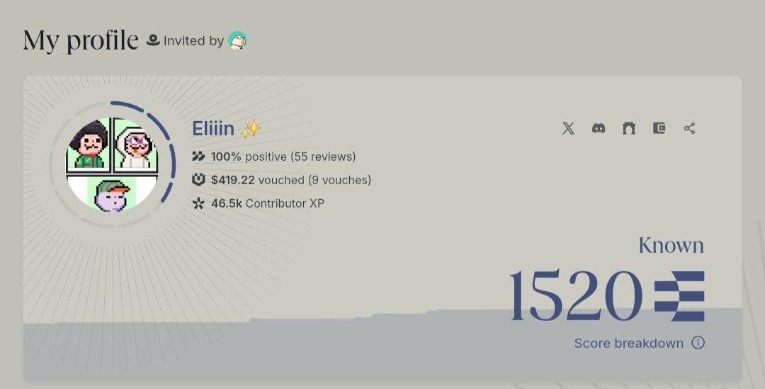 Alright, I’ve reached 1500! 🎉 Now help me get to 1600! If you’ve interacted with me before, please leave a genuine review 🫡💚 Every review brings me one step closer to 1600! Thank you so much, everyone ❤️🫶
<a href="/ethos_network/">Ethos</a> 

app.ethos.network/profile/x/Elin…