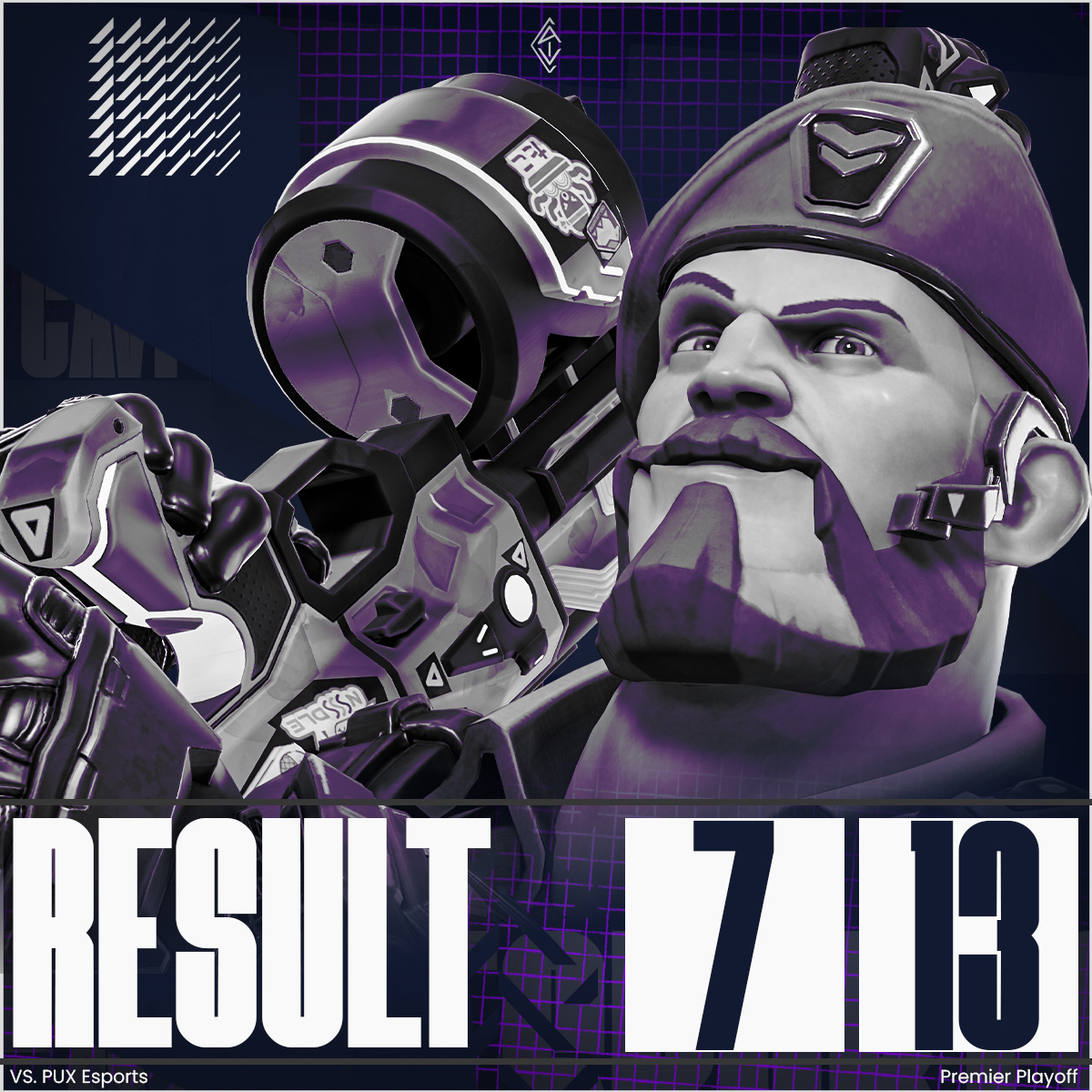 Our premier playoff ends here.

Result: 7-13  -  GGWP <a href="/PUX_Esports/">PUX Esports</a>.

#CaviForever🤍